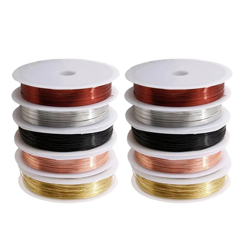 Copper Wire,Dead Soft for Hobby,Craft, Jewelry Making Multi Colors/ Pack