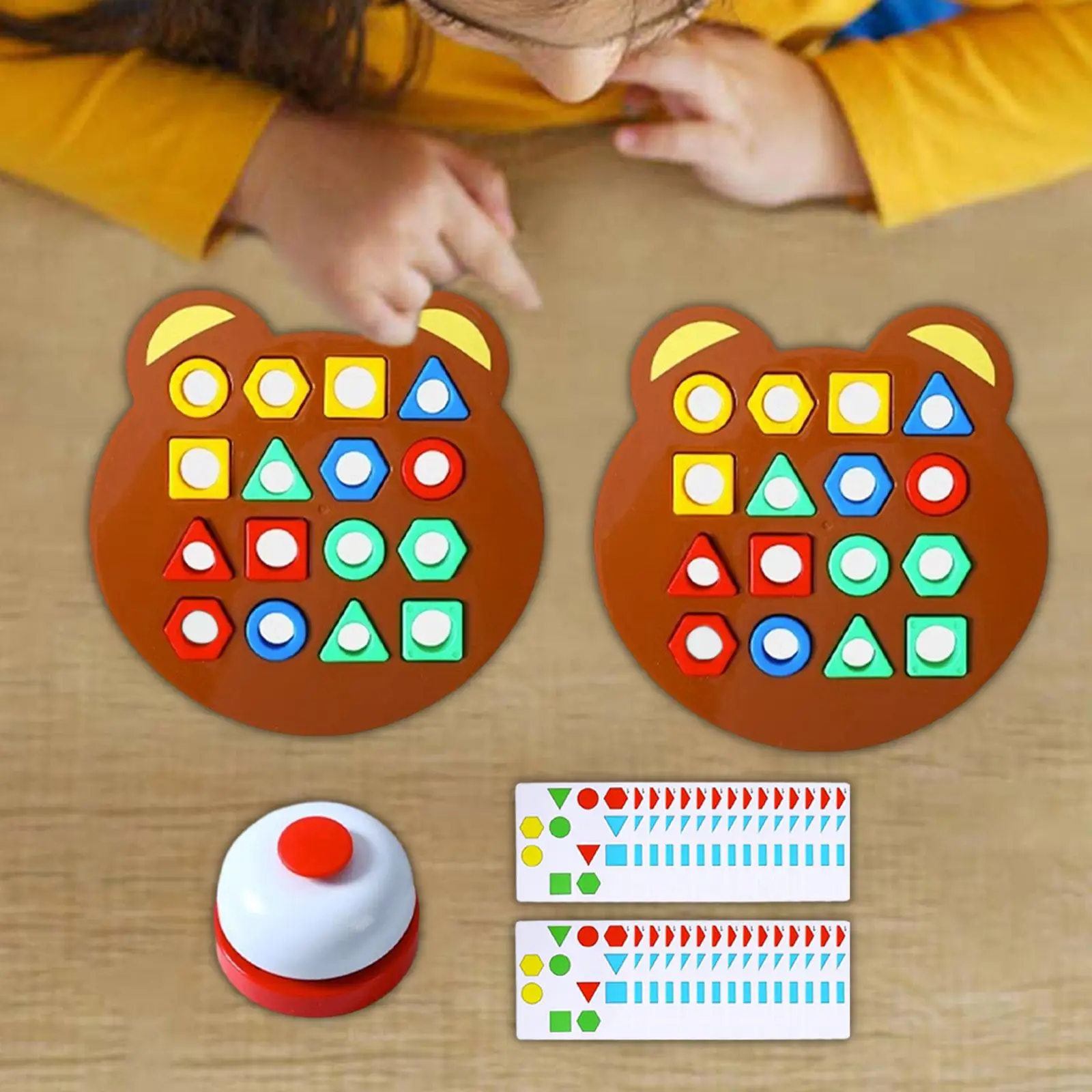 Shape Quick Matching Board, Shape Matching Game, Color Sensory Educational Toy for Kids