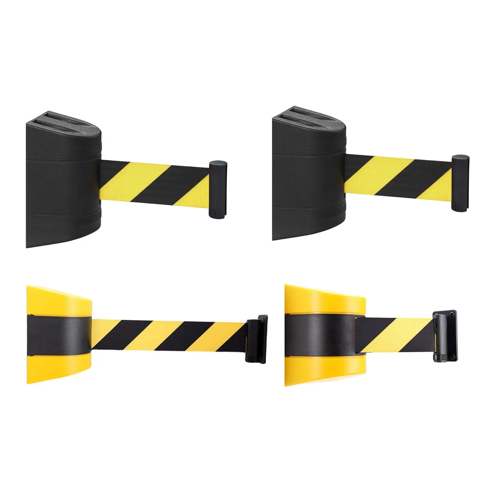 Retractable Barrier Belt Fixed Wall Mount Retractable Belt Barrier for warehouse Aisle Sporting Events Corridor Elevator