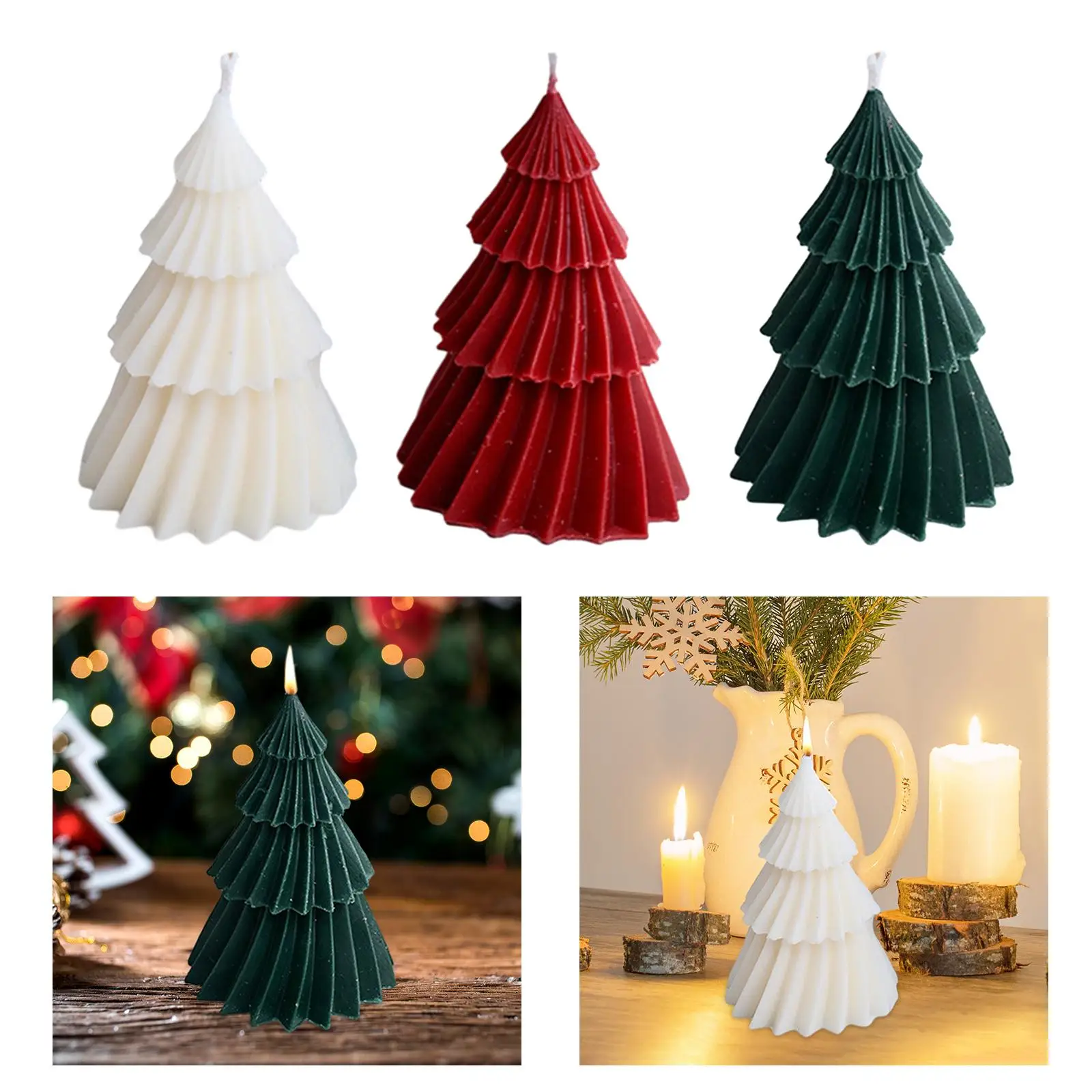Christmas Tree Scented Candle Fragrance Props Home Decoration Accessories for Home Decor Party Indoor Party Favors