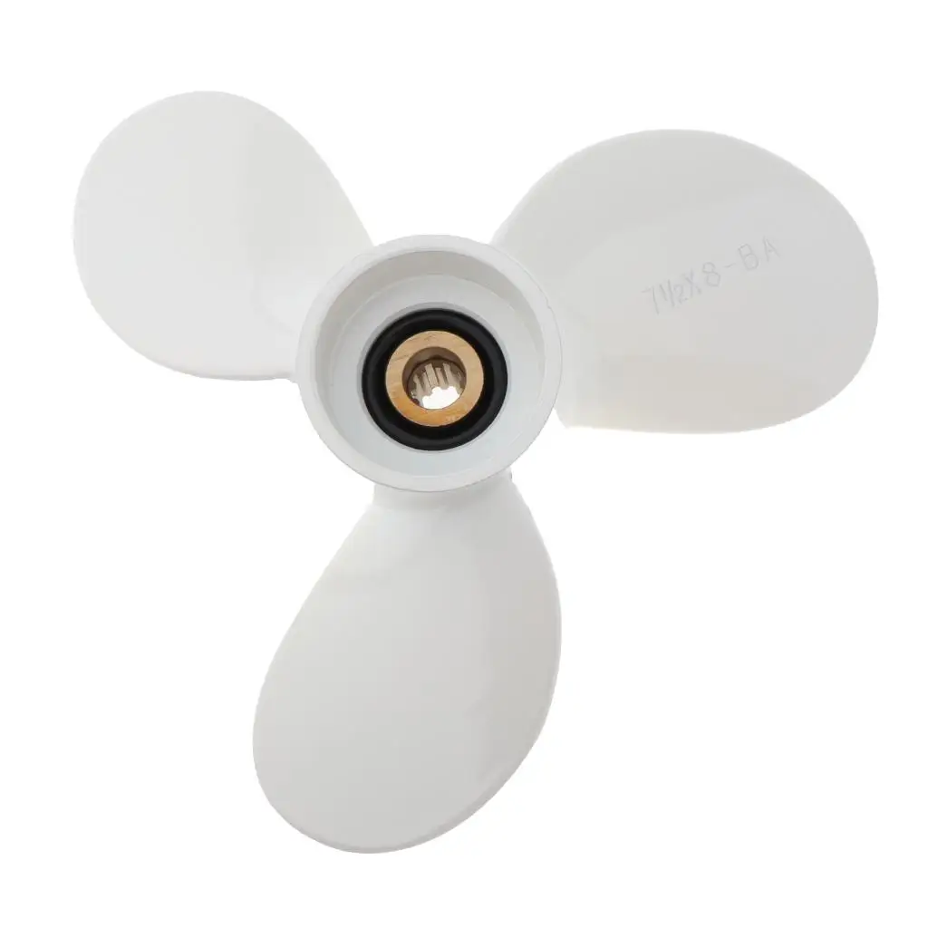 Marine Propeller 4/5/6 HP 6.30inch White  for Yamaha  x 8-BY