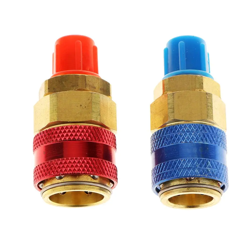 1/C R134a Quick Couplers Connector   Side Adapter 1/4