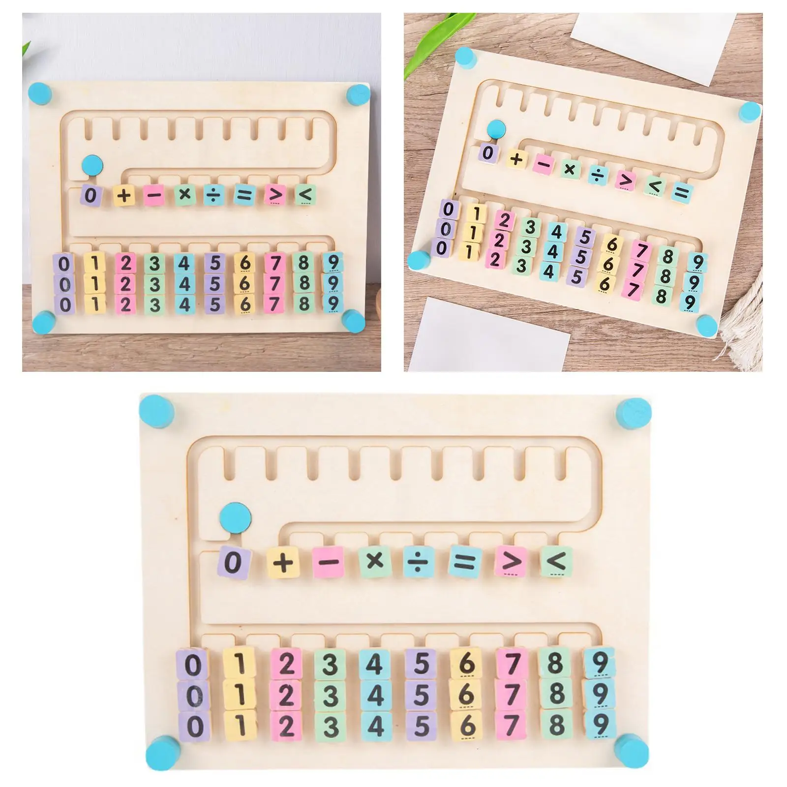 Wooden Math  Early Educational  Materials Learning  Addition