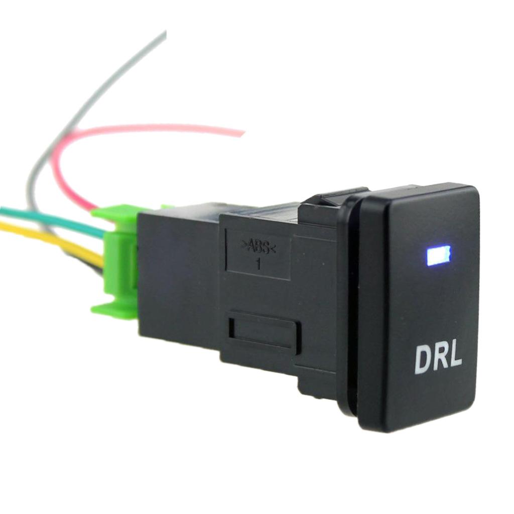 Car 12V Push Button Switch With DRL Light Pattern For