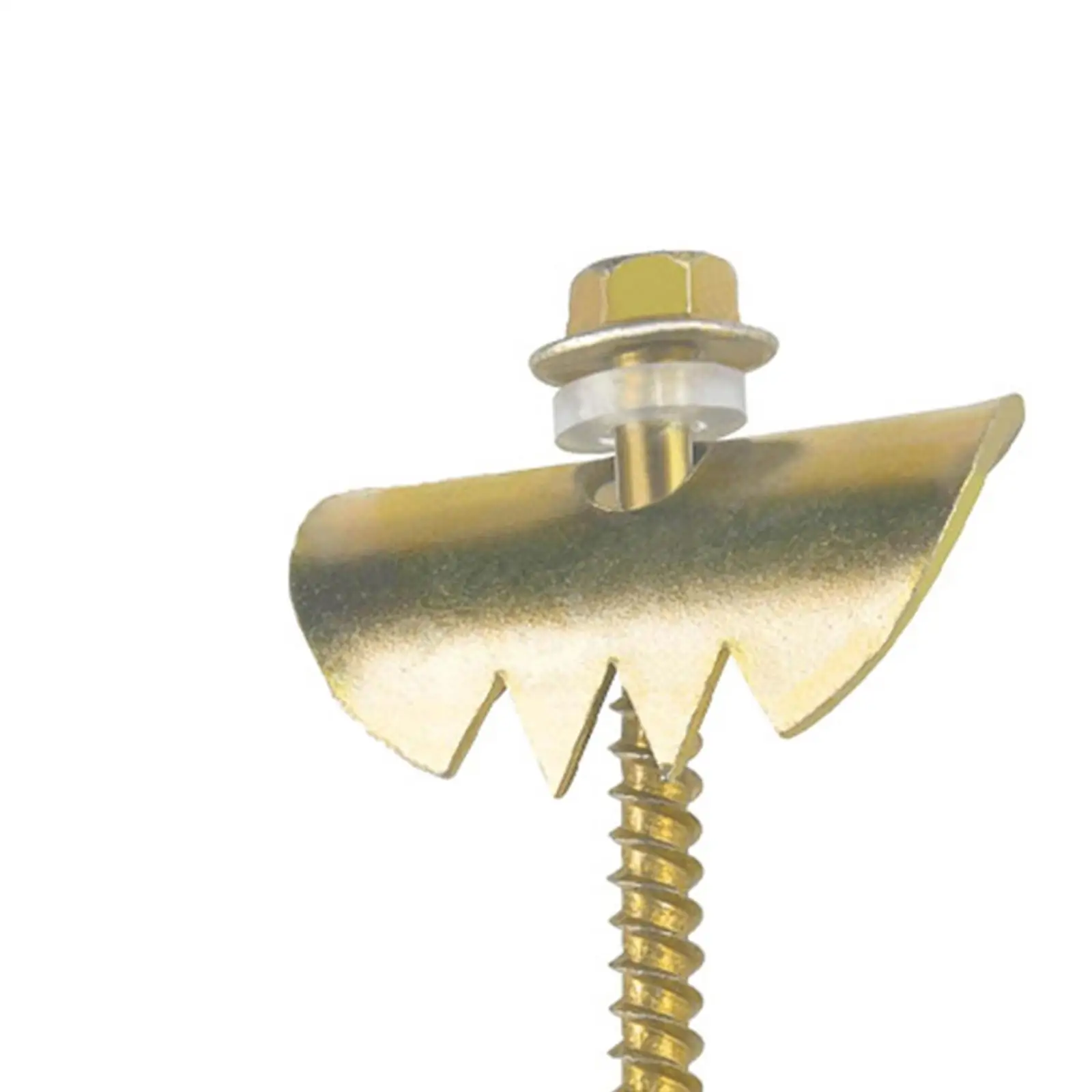 50x Wire Fence Fasteners Quickly Install Galvanized Metal with Screwdriver Strong for Softwoods for Woven Fencing Wire Mesh