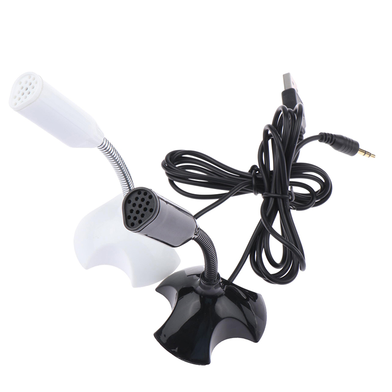 Title 10, 3.5mm Laptop Microphone USB Desktop Stand Mic W...