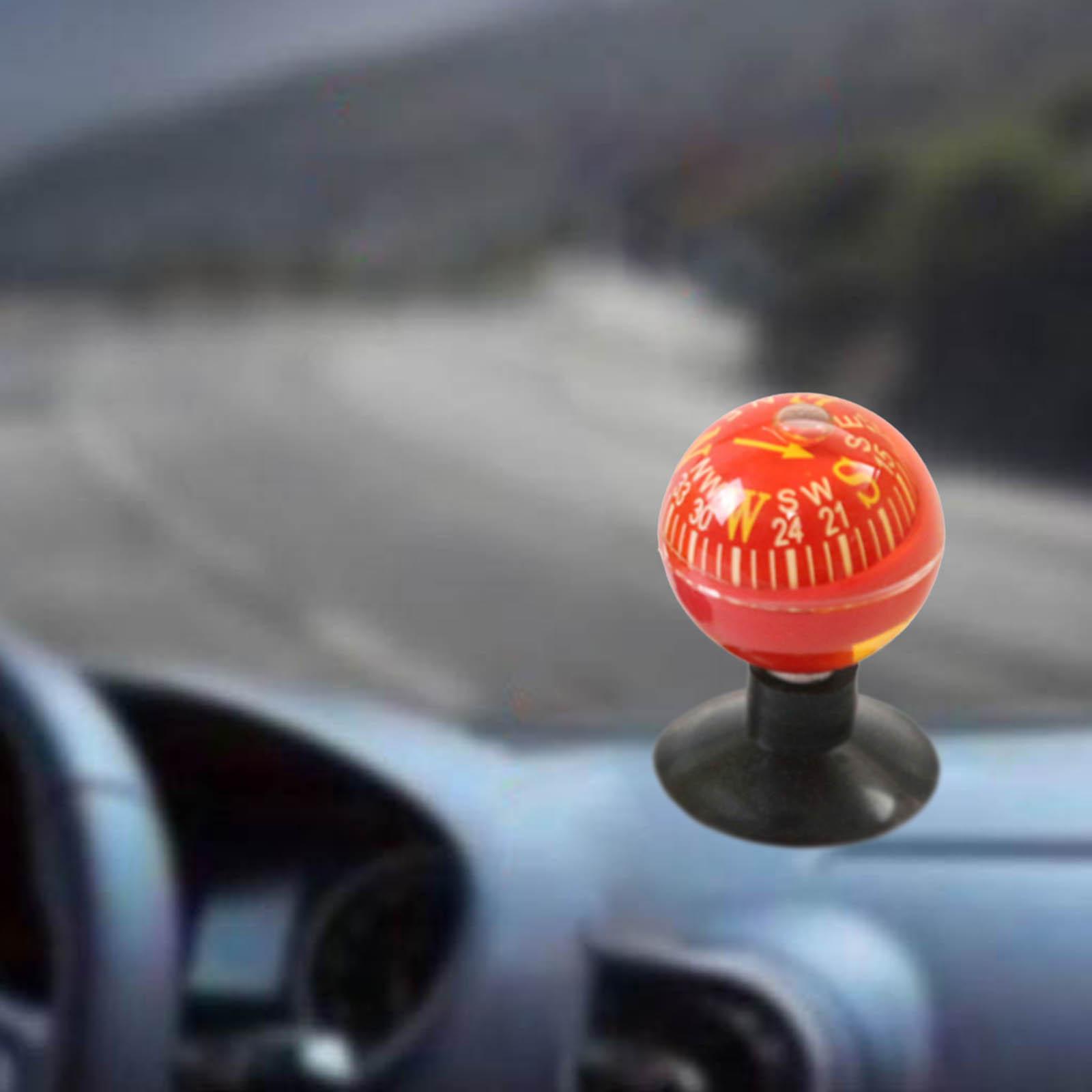 Car Ball Compass Dashboard Dash Compass for Marine Boat Random Color