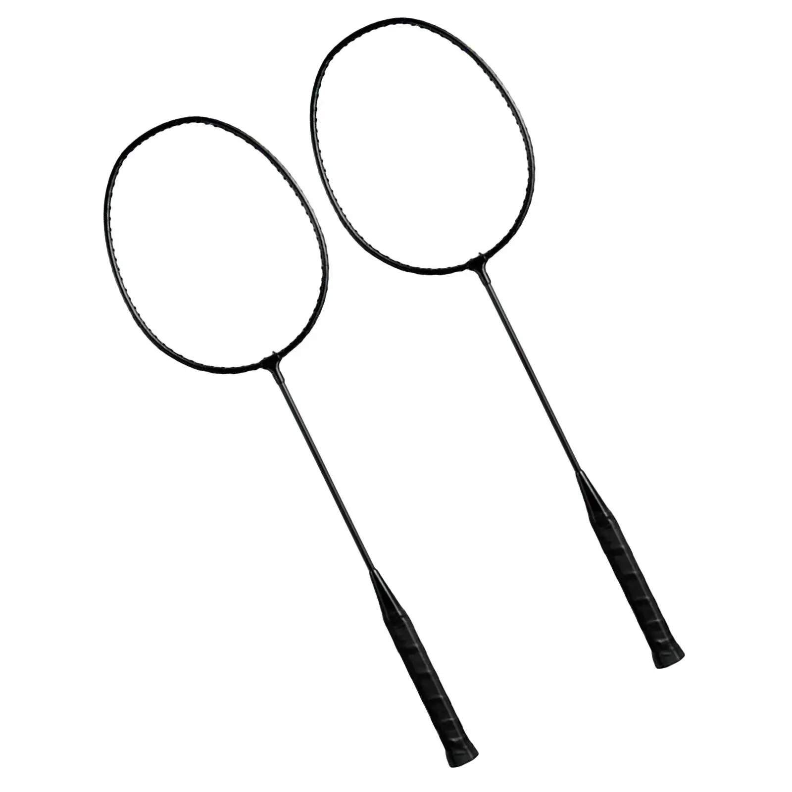 2x Badminton Rackets Set Double Racquets for Game Backyards Indoor Kids Adults Family