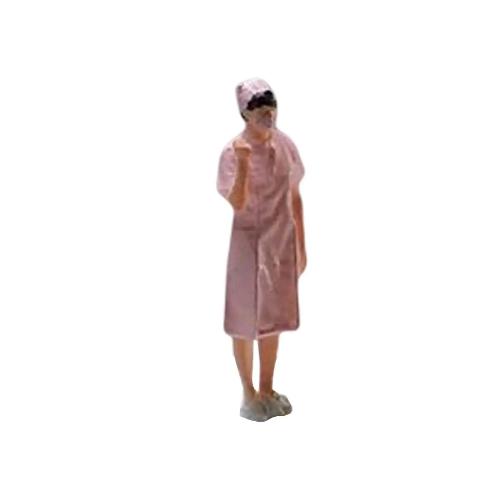 1:64 Scale People Figure Pink Model Train Scenes Photo Props Dollhouse Accessories