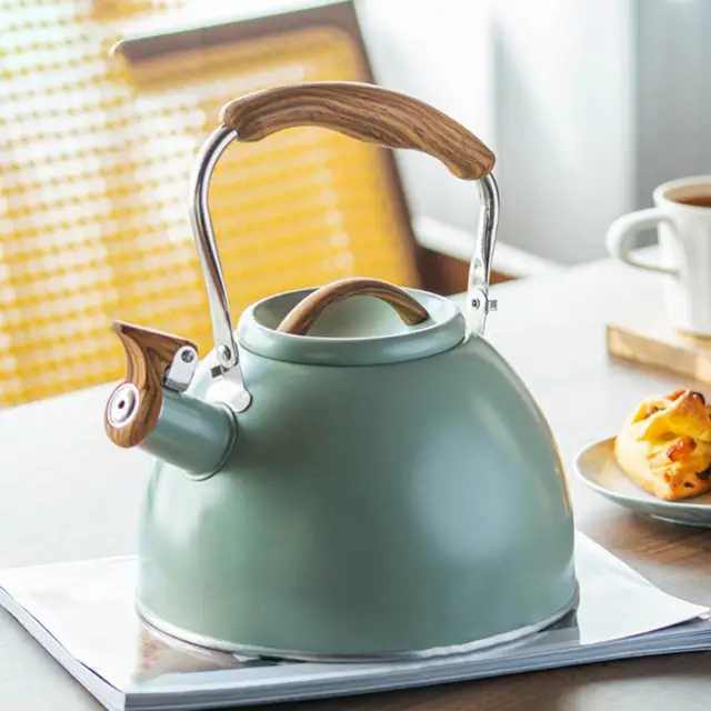 Whistling Tea Kettle for Stove Top Enamel on Steel Teakettle, Supreme  Housewares Argyle Checker Pattern Tea Kettle Cute Kitchen Accessories  Teteras