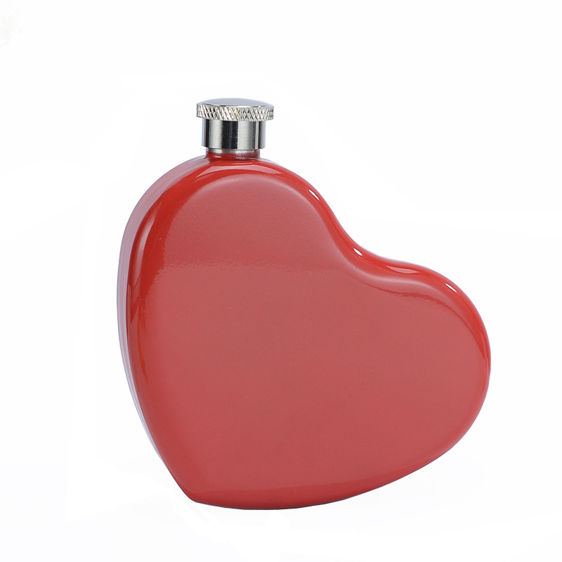 Description Picture 5 of itemLove Heart Shape Hip Flask 4-5oz Red Heart Design Banana Hip Flask Lips Shape Creative Small Flagon