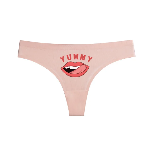 Oversize Underwear Sexy Panties for Women Yummy Lips Naughty Lips Underwear  Lovely Seamless Underpant Womens Intimates Briefs - AliExpress