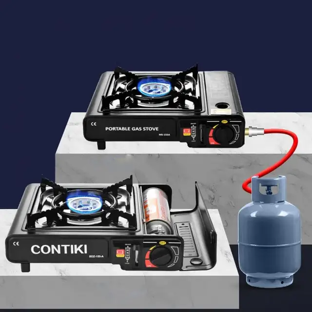 Camping Stove Automatic Ignition Large Firepower Stove Burner Windproof  Energy Saving Dual-use Portable Gas Stove - AliExpress