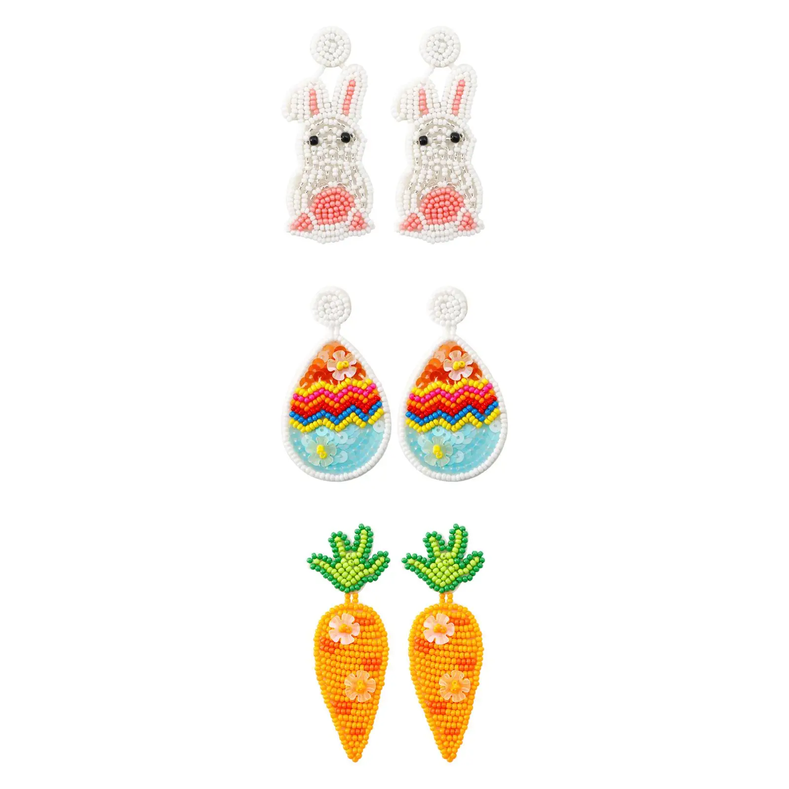 Cute Easter Earrings Easter Rabbit Dangle Drop Earrings Rabbit Dangle Earrings for Girls Family Mother Teens Jewelry Gifts