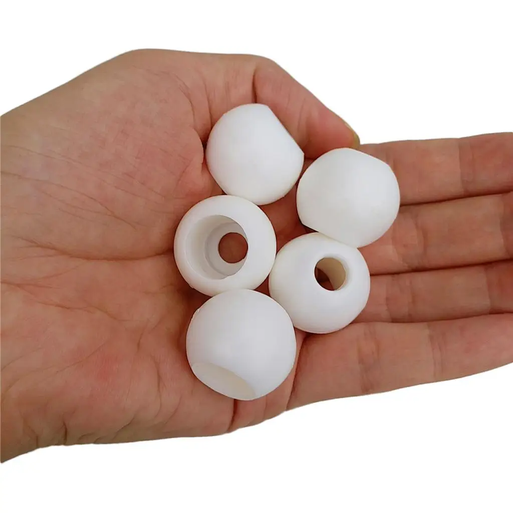Pack 6 Plastic Plugs With Round Ball Closure For 8 Mm Single