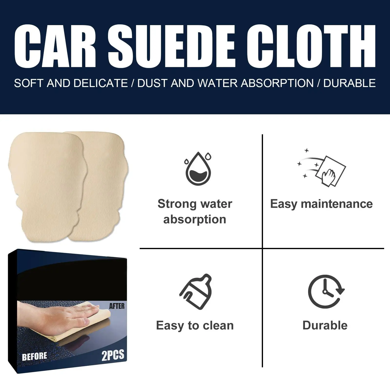 Car Drying Towel Super Absorbent Drying Cloth Cleaning Towel Fit for Camera Lens