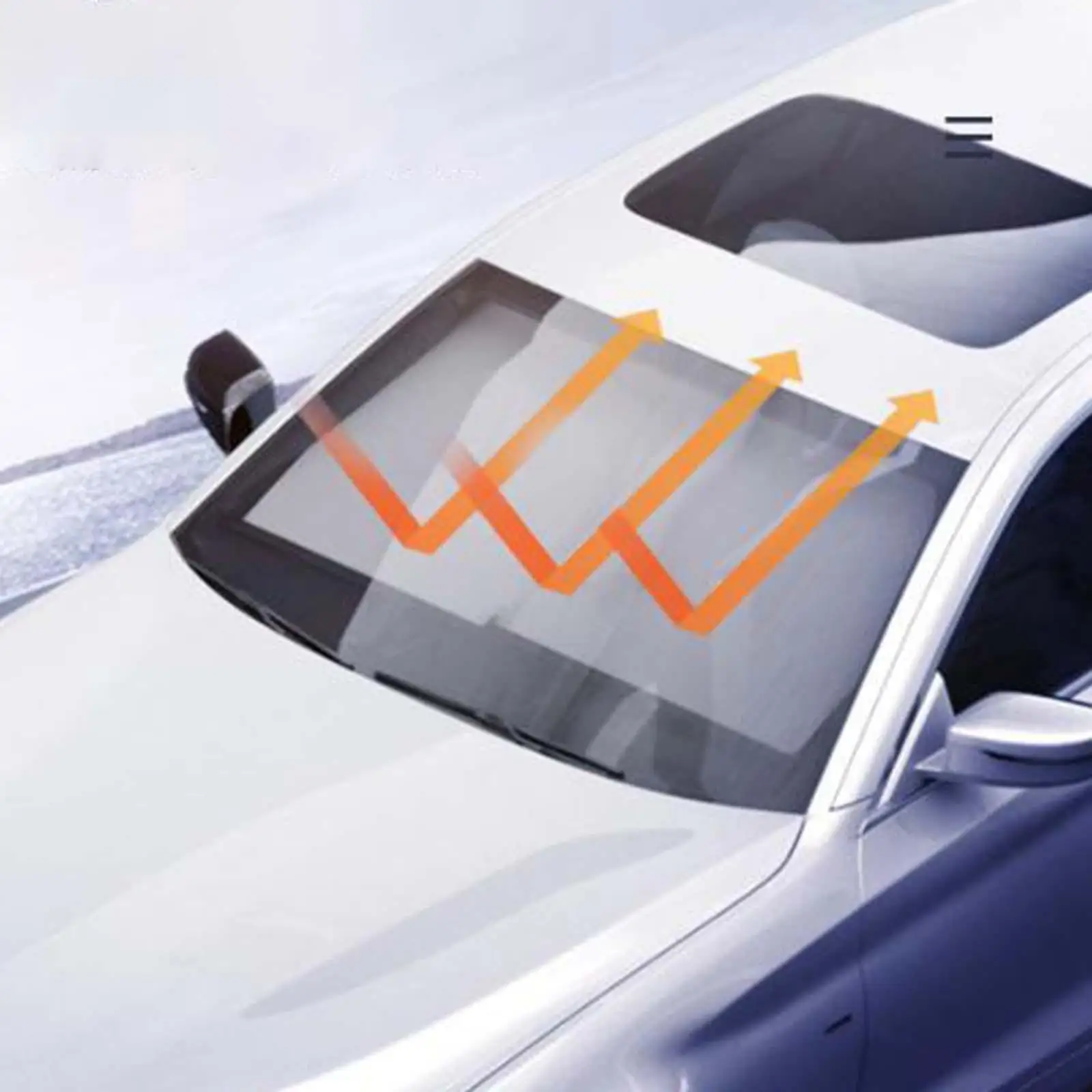 2x Car Windshield Sun Shade Adjustable Blocks and Heat for SUV