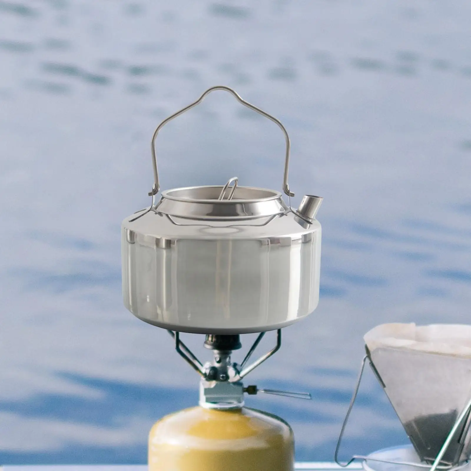 Outdoor Camping Kettle Big Capacity Water Kettle for Picnic Boiling Water