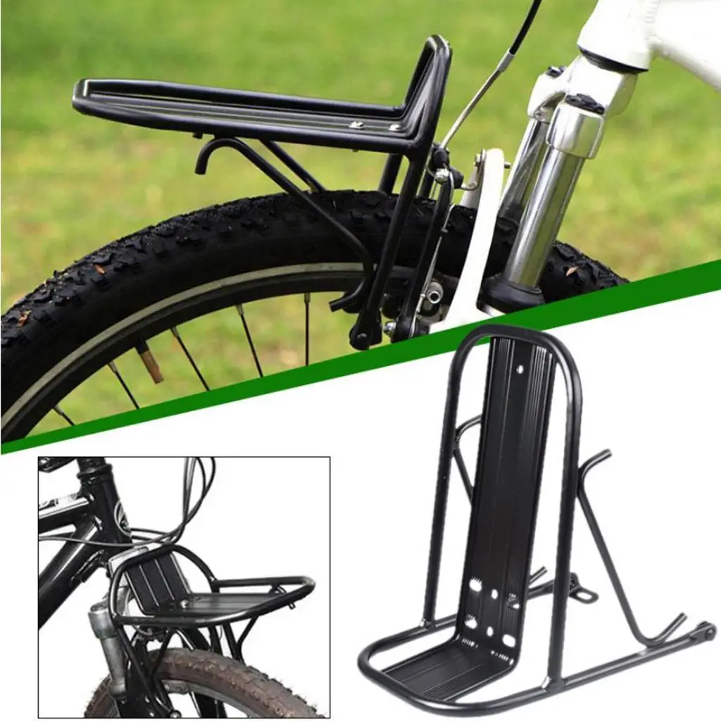 Bike Carrier Front Rack Durable  Rack Panniers  Equipment Black