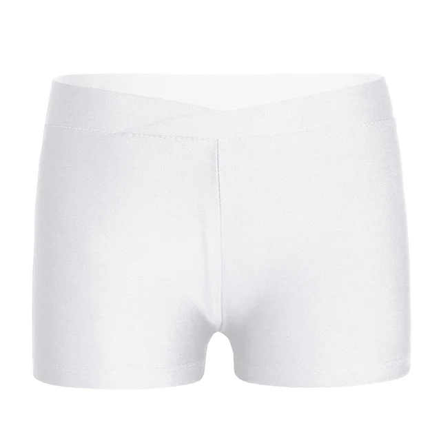 FEESHOW Girls Stretch Gymnastics Ballet Dance Booty Shorts