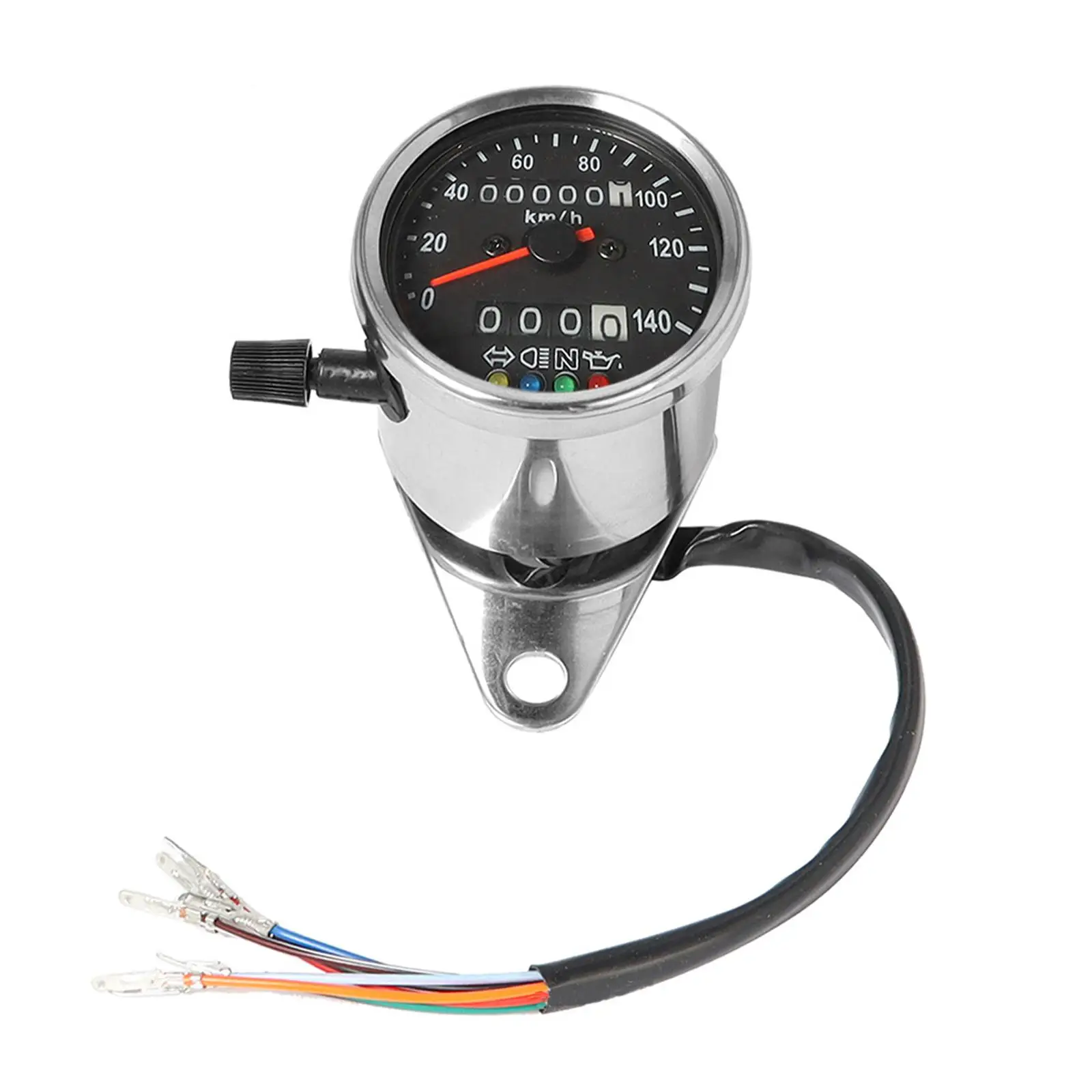 Motorbicycle Instrument with Indicator Light LED Backlight Gauge Accessories Retro Universal for Motorbike Modification