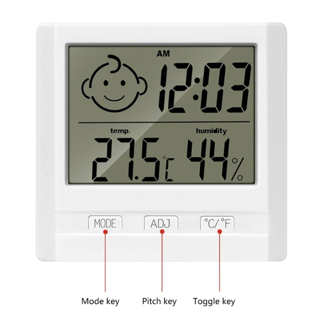 8.2-inch Thermometer with Humidity