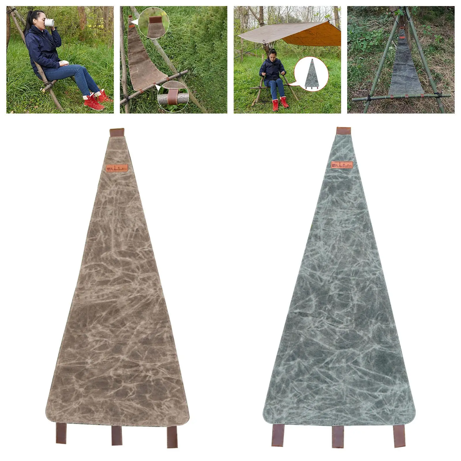 Folding Tripod  Cloth, Portable Stable Camping  Tri-Leg Stool for outdoor Fishing Hiking Mountaineering Gardening