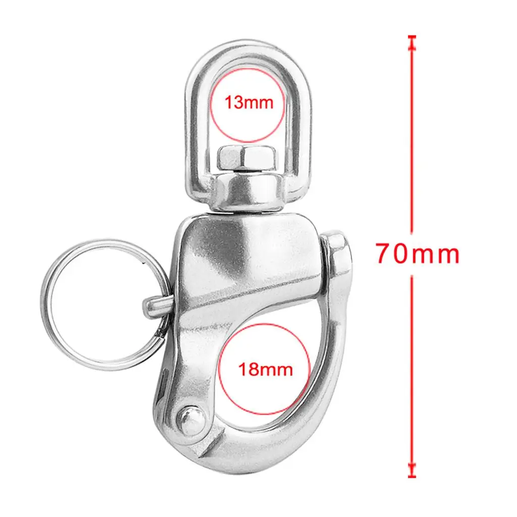 Eye Swivel Snap Hook Shackle Connector Sailing Boating Yacht Parts Hardware