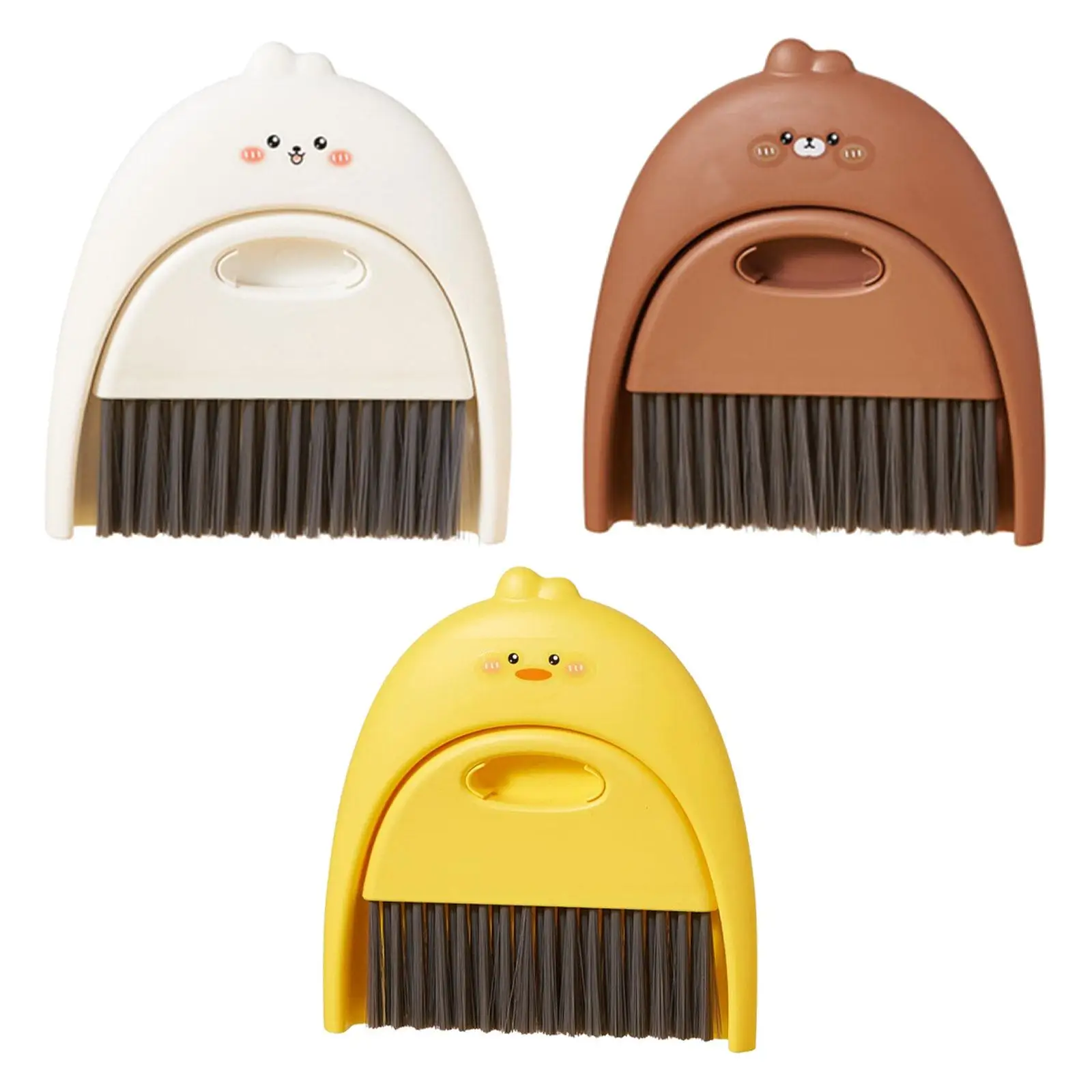 Mini Broom and Dustpan Set Mini Desktop Yellow Duck Cleaning Set for Sofa Cleaning for Little Housekeeping Helper Sets for Kids