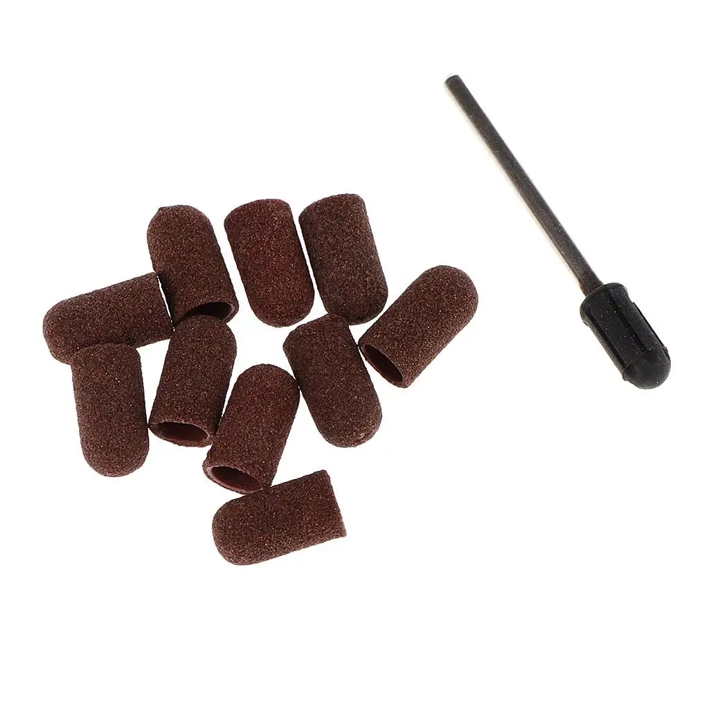 10 Pieces Dark Brown ing Bands   For Acrylic Nails Manicure Machine and Pedicure