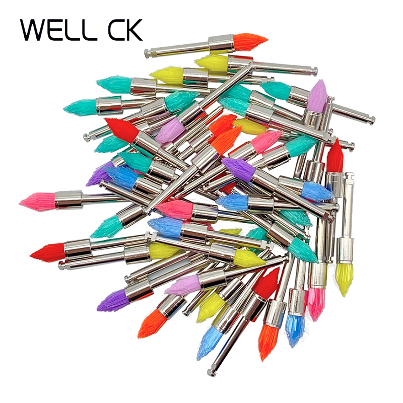 Best of 100pcs / Set Dental Materials Polishing Brush Color Prophylaxis White Nylon Flap Taper Dentistry Odontologia Latch Taper Dentist Reviews & Tips