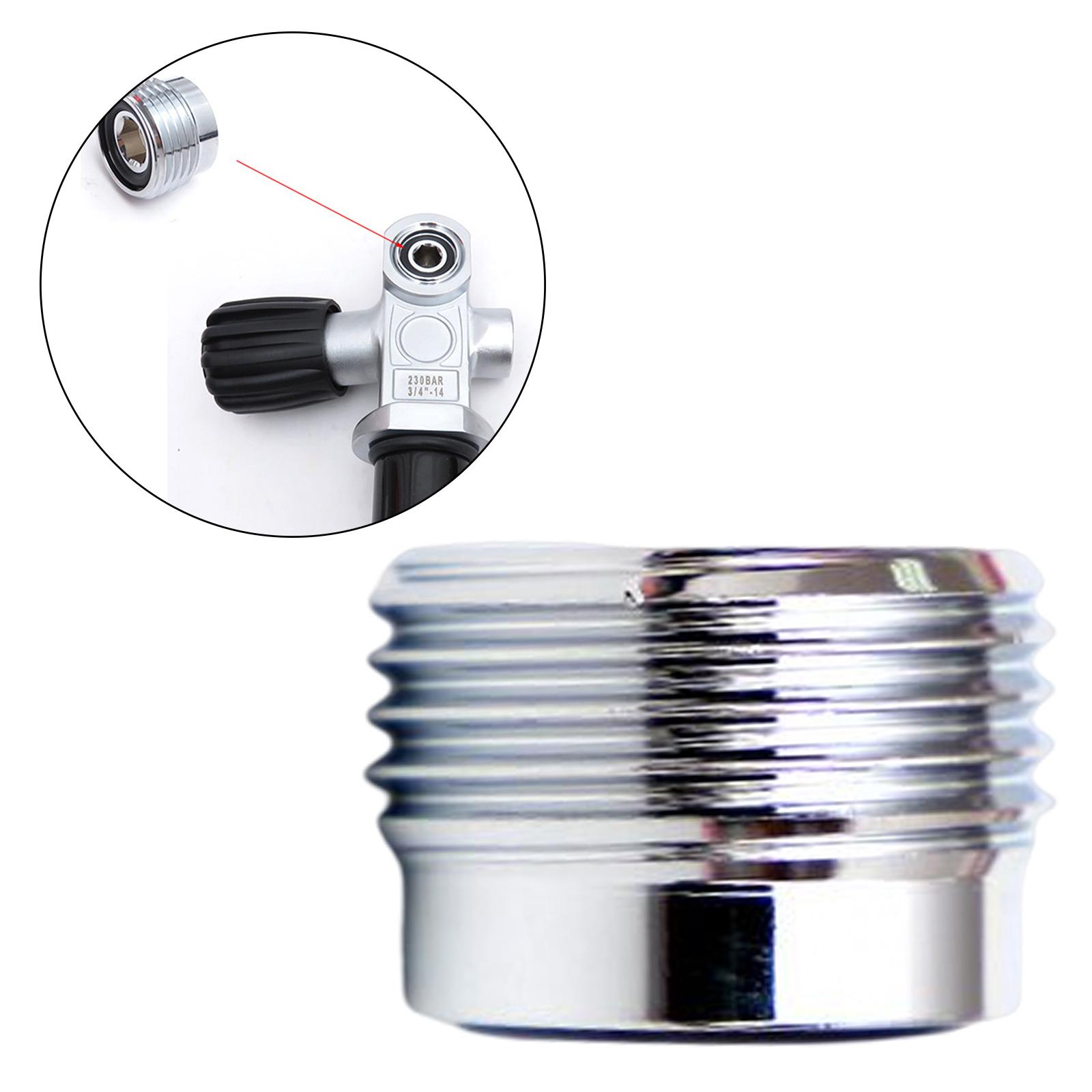 Din to Yoke Insert Tank Valve Adaptor Convert Outlet Din Plug Adapter Convertor Scuba Diving Cylinder Adapter for Underwater