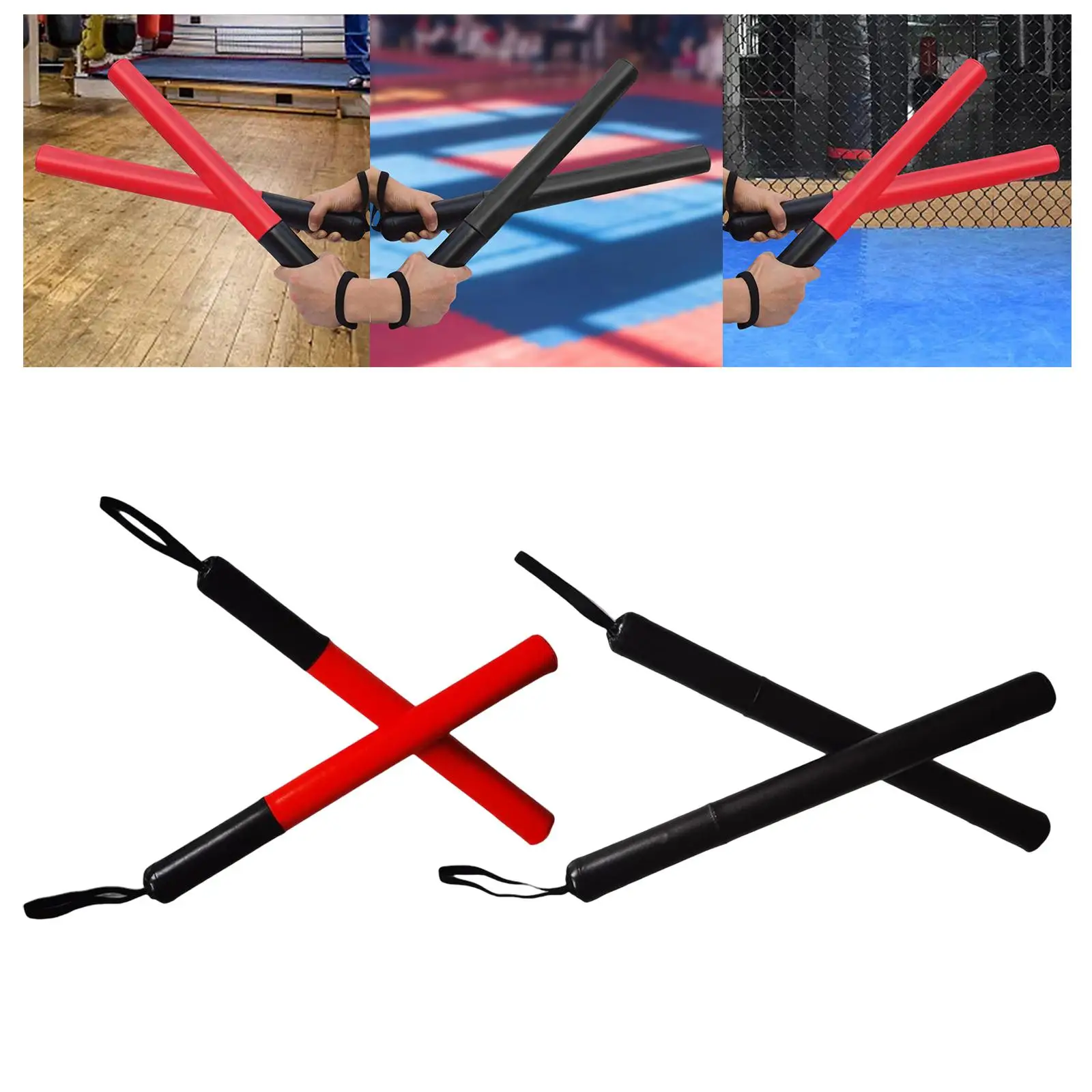 1 pair of boxing training sticks target boxes for Sanda flexibility agility