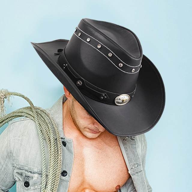 Nuovo Cappello Da Cowboy Western Per Spettacolo Di Danza, Cappello Jazz Con  Accessori In Cintura, Cappello In Feltro Per Coppie