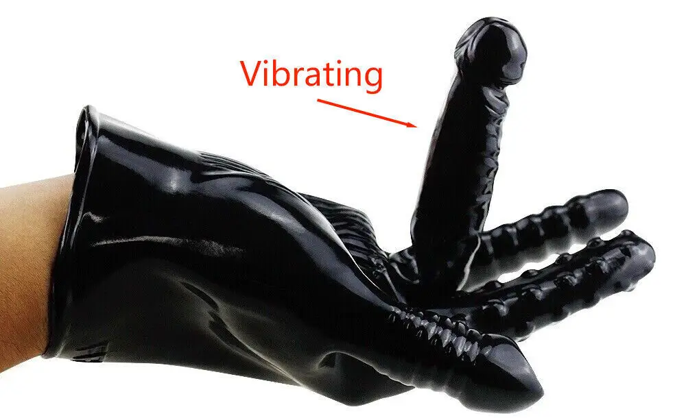 Sex Glove Clitoris Erotic Vibrator Finger
