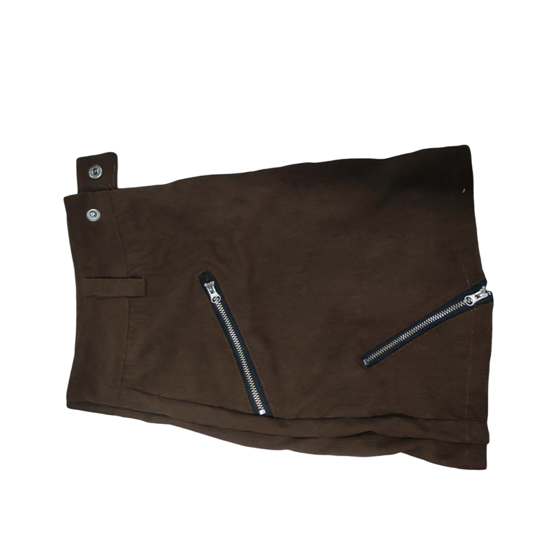 Vintage Skirt for Women Grunge Aesthetic Solid Color Skirts with Zipper Decor y2k 2000s Clothes Emo Skirt Streetwear 5 Vintage Skirt for Women Grunge Aesthetic Solid Color Skirts with Zipper Decor y2k 2000s Clothes Emo Skirt Streetwear