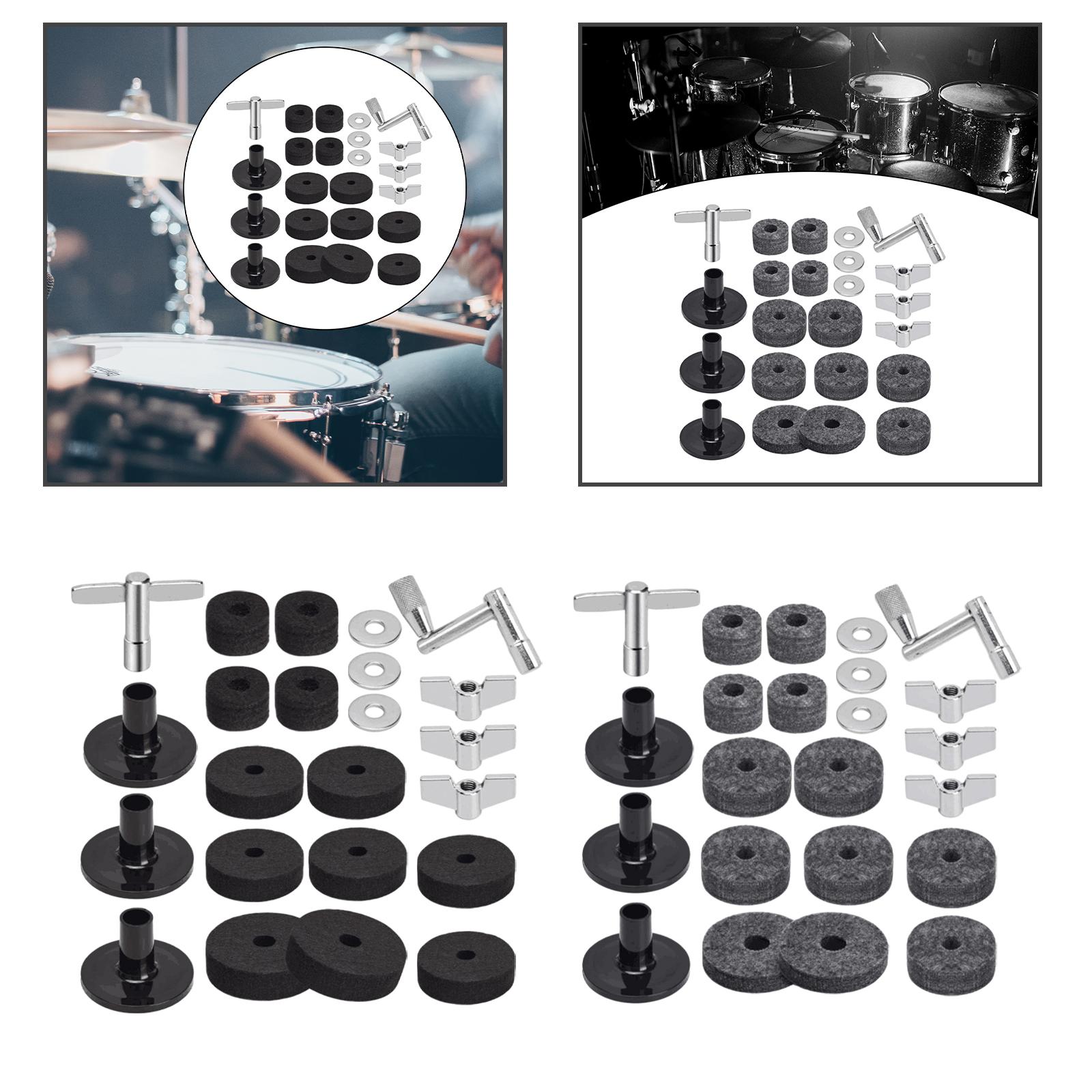 23x Cymbal Replacement Accessories, High Hat Clutch Cup Felt Portable Percussion Instrument Parts Washers Cymbal Support