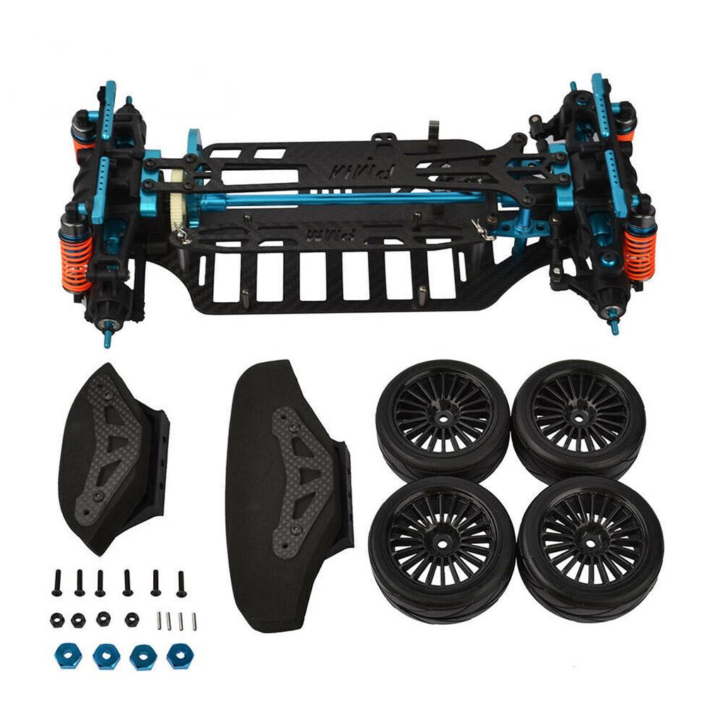 1/10 Scale RC 257mm Wheelbase Chassis Frame for  TT01 Model Car Parts