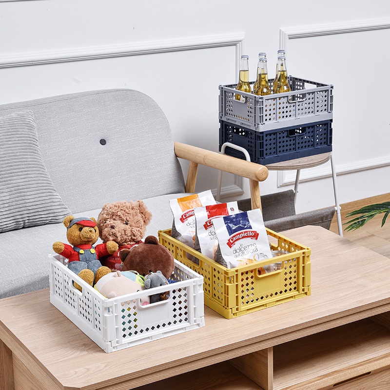Boîte De Rangement Bureau Plastique Transparent 5 Niveaux - Grande Capacité, Poignée Lapin, Pour Stylos, Livres