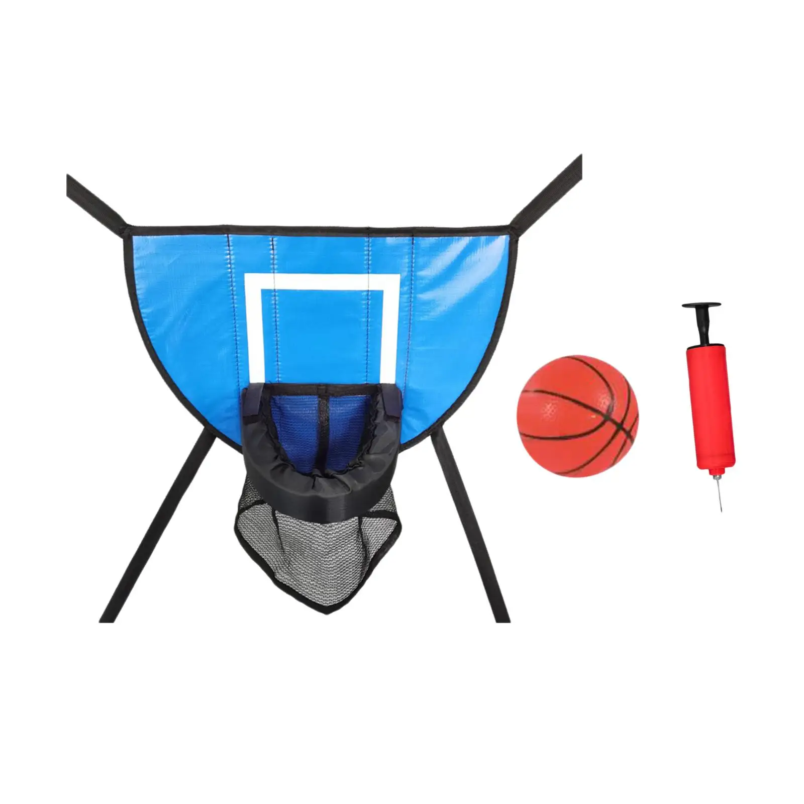 Mini Trampoline Basketball Hoop with Small Basketball Trampoline Accessories Mini Basketball Hoop for Trampoline with Enclosure