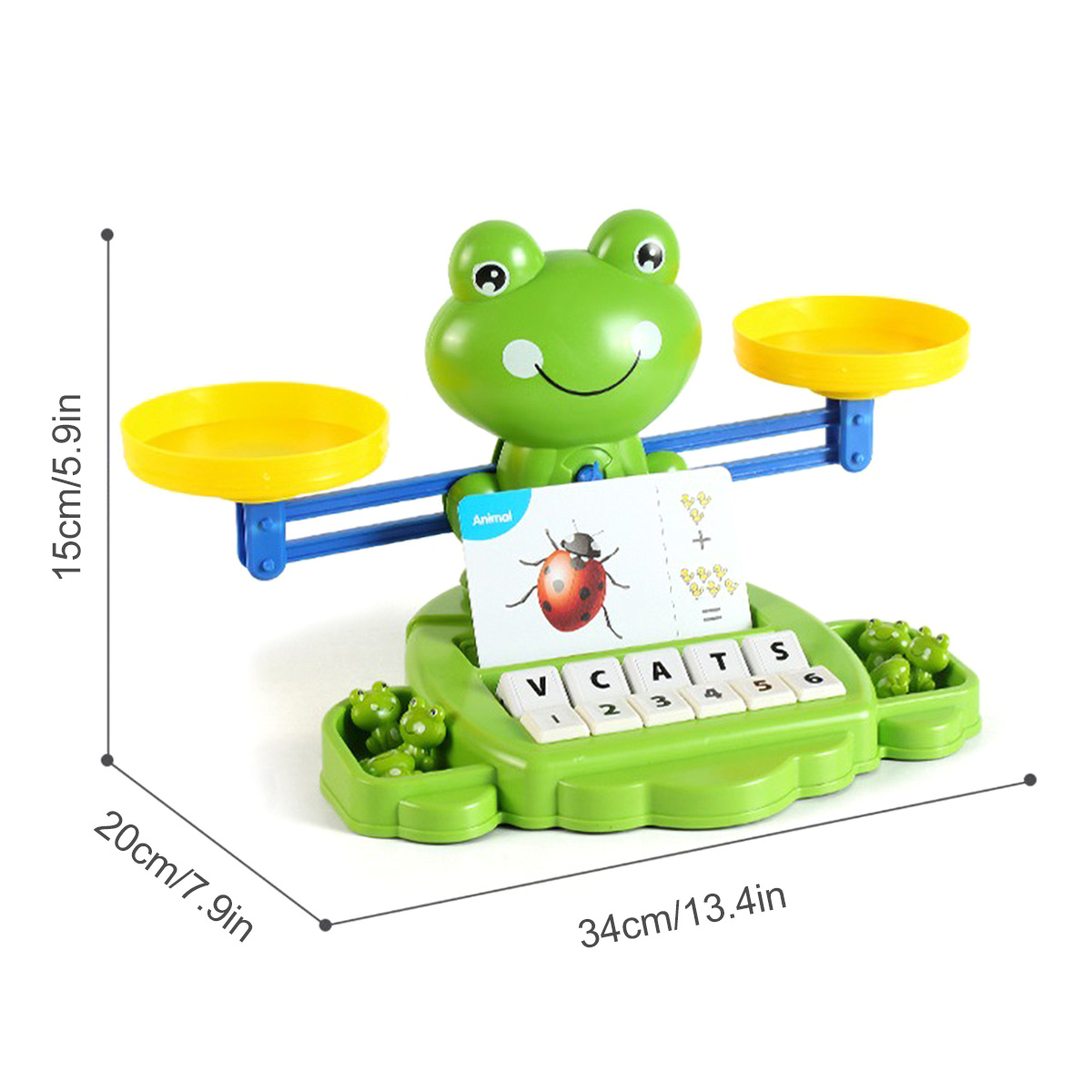 Frog Balance Math Toy Kids Learning Counting Educational Balance Scale Toy Interactive Math Counting Toy For Boys Girls Gift
