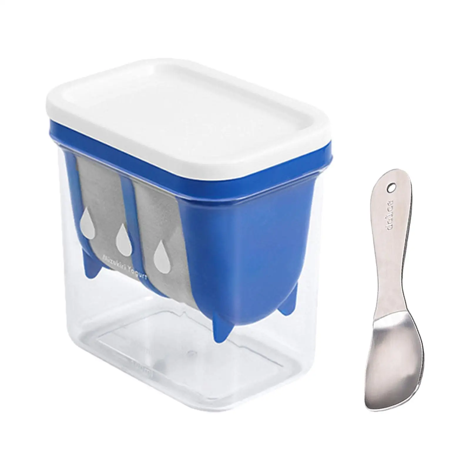 Yogurt Strainer Fine Mesh Food Filter Strainer and Spoon Reusable Milk Strainer for Juice Household Milk Kitchen Tool