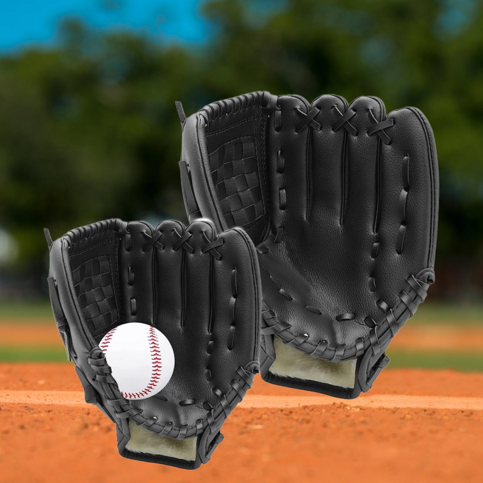 Baseball Catcher Gloves Mitts Baseball Fielding Glove Team Game Teeball Glove Youth Outdoor Sports Batting Gloves Baseball Mitts