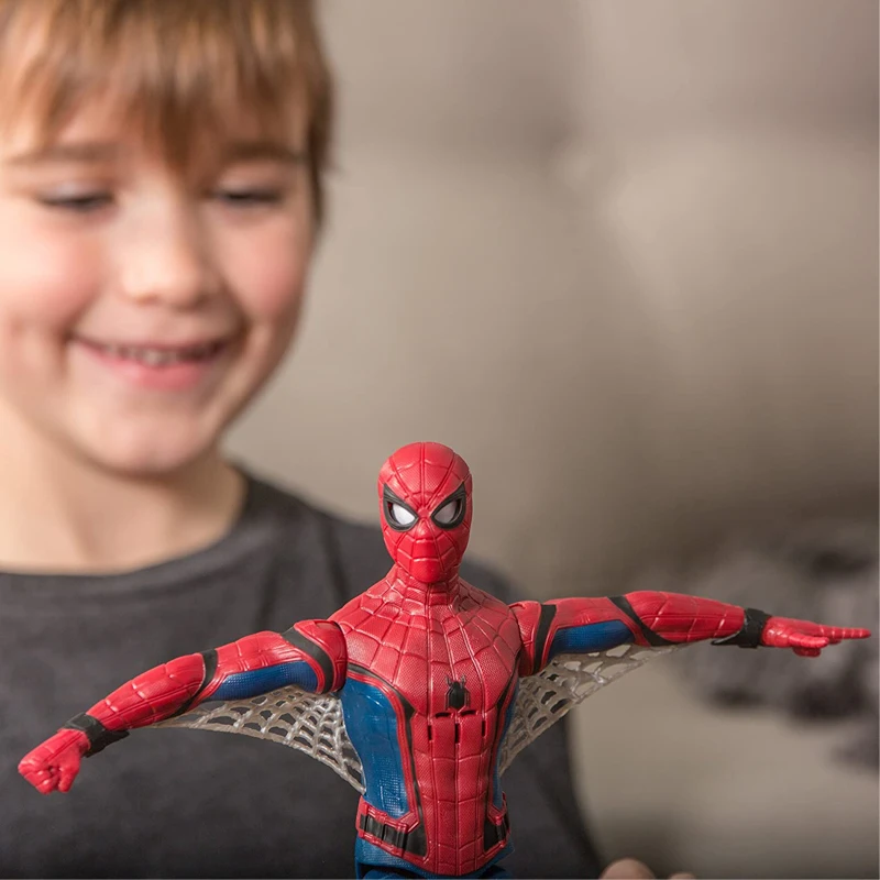 Hasbro Spiderman Homecoming Eye FX, telaraña electrónica, alas, guiño, 12  Frases, sonidos, figura de acción, juguetes para niños, regalo para niños|  | - AliExpress