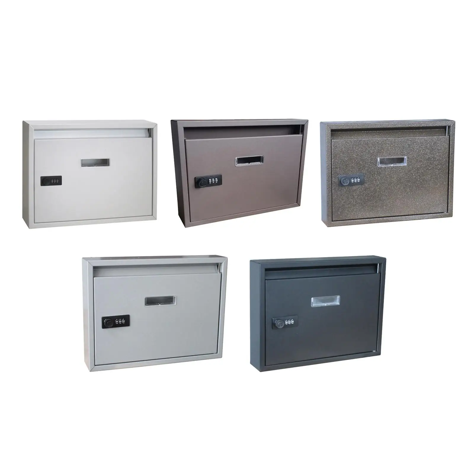 Wall Mounted Post Box Metal Mailbox, for  indoor and outdoor Entryway Townhouse Decorative Magazines Newspaper Post Box