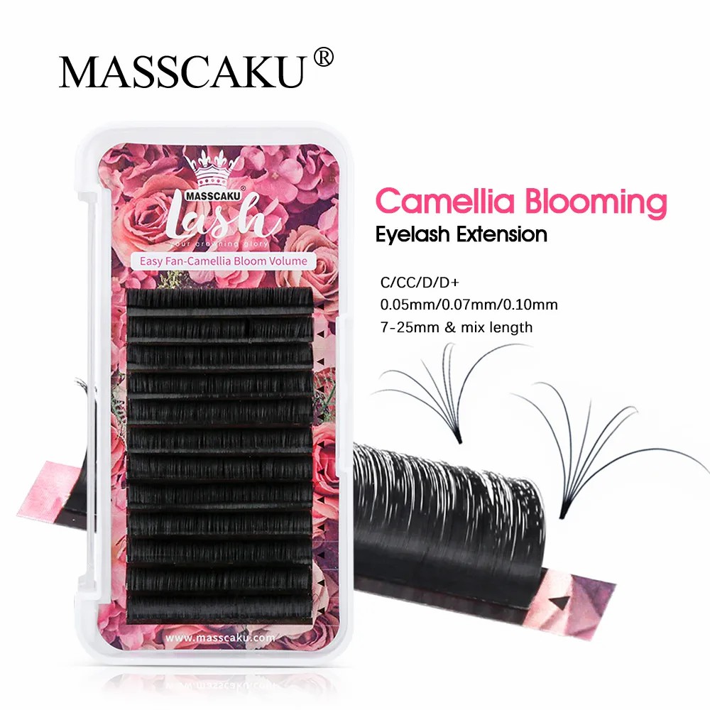 Best of MASSCAKU Easy Fanning Volume Mega Eyelashes Extension Auto Flowering Rapid Blooming Fans Lashes Fast Delivery Reviews & Tips