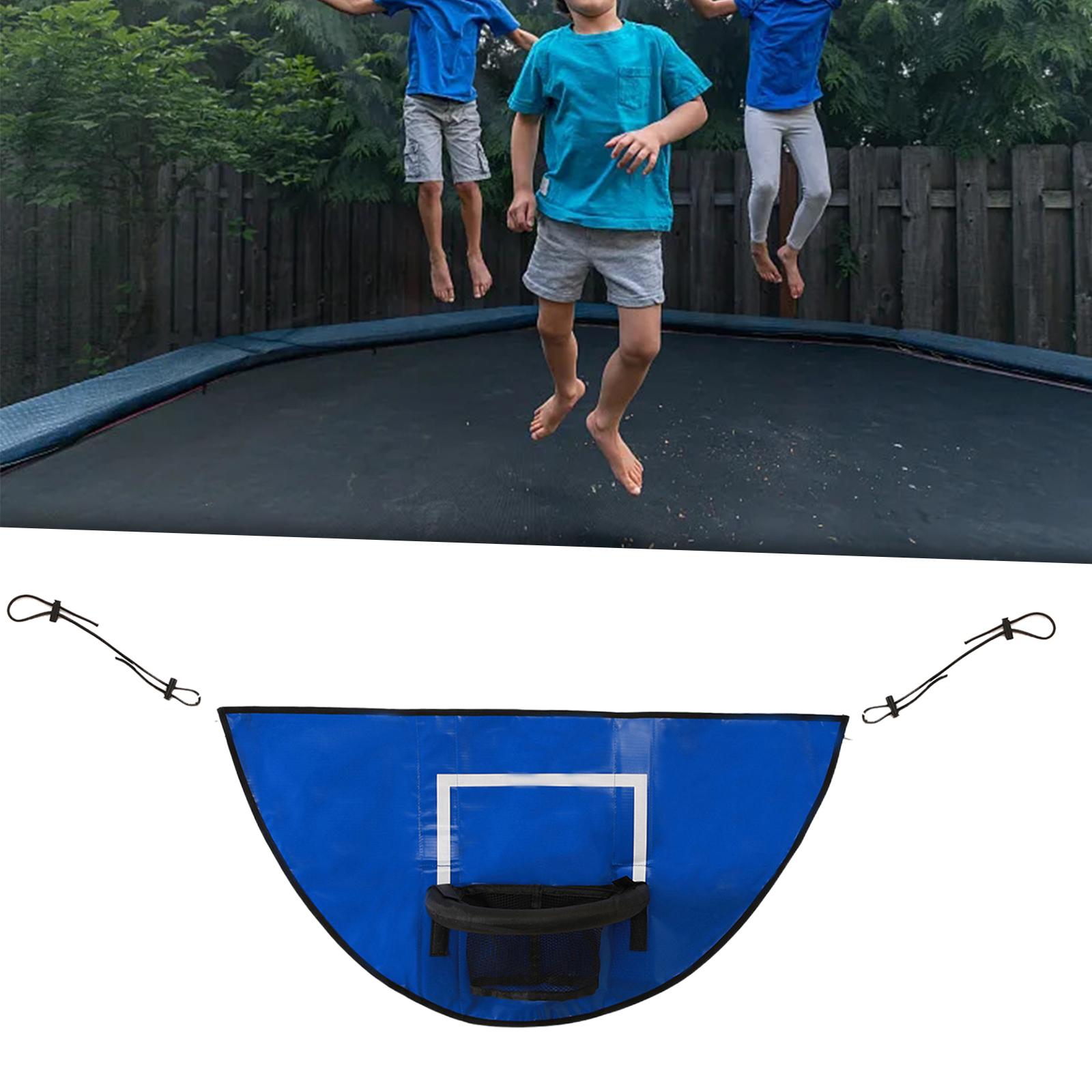 Basketball Hoop Attachment for Trampoline Basketball Training Basketball Toy Universal Baseboard for Kids Boys Girls Dunking