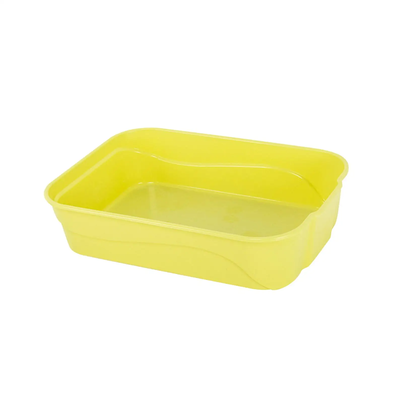 Cat Litter Box Prevent Sand Leakage Kitty Litter Box Anti Splashing Open Kitty Litter Pan Kitten Potty Pan for Small Pet