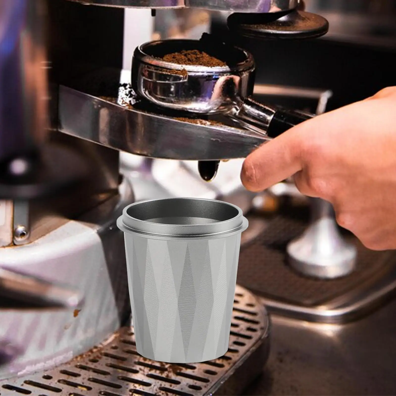 Coffee Dosing Cup Coffee Sniffing Mug Powder Cup for Espresso Machine Cafe