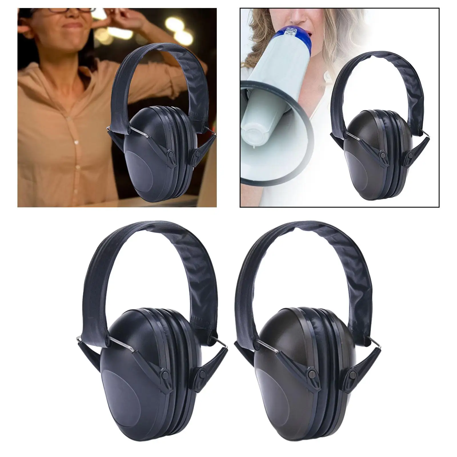 Protective Earmuffs Noise Reducing Soft Hearing Protectors Ear Protector for Office Studying Lawn Mowing Concerts Manufacturing